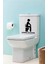 Eğlenceli Klozet Kapağı ve Banyo Sticker 1