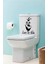 Eğlenceli Klozet Kapağı ve Banyo Sticker 1