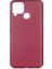 Realme C15 Kılıf Mat Premium Silikon Kılıf Bordo 1