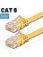 CAT6 Yassı Ethernet (Network, LAN) Kablosu, Sarı, 50 cm 3