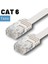 CAT6 Yassı Ethernet (Network, LAN) Kablosu, Beyaz, 50 cm 3