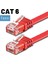 CAT6 Yassı Ethernet (Network, LAN) Kablosu, Kırmızı, 50 cm 3