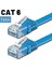 CAT6 Yassı Ethernet (Network, LAN) Kablosu, Mavi, 50 cm 3