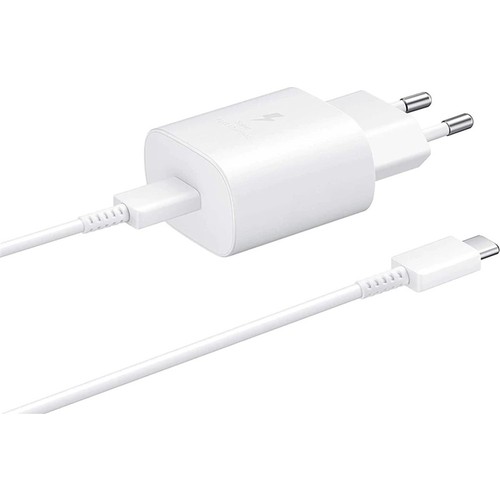 Samsung TA800 Fast Charging 25W Type-C ÇıkıŞlı Şarj Aleti Beyaz (Samsung Türkiye Garantili)