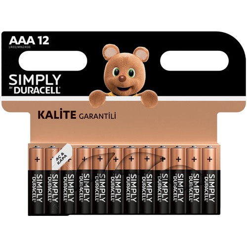Duracell Simply AAA 12 İnce Kalem Pil
