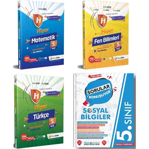 Hiper Zeka Yayinlari 5 Sinif Turkce Matematik Fen Bilimleri Kitabi
