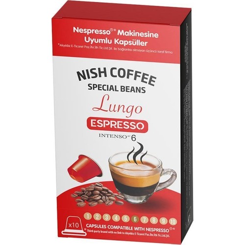 Nish Kahve Nish Kapsül Kahve Nespresso Uyumlu 6 Lungo Fiyatı