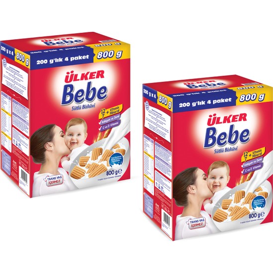 Ülker Bebe Biskuvisi 800 Gr 2 Adet Fiyatı - Taksit Seçenekleri