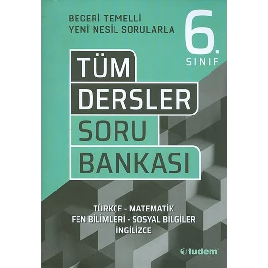 Tudem Yayınları 6. Sınıf Tüm Dersler Soru Bankası