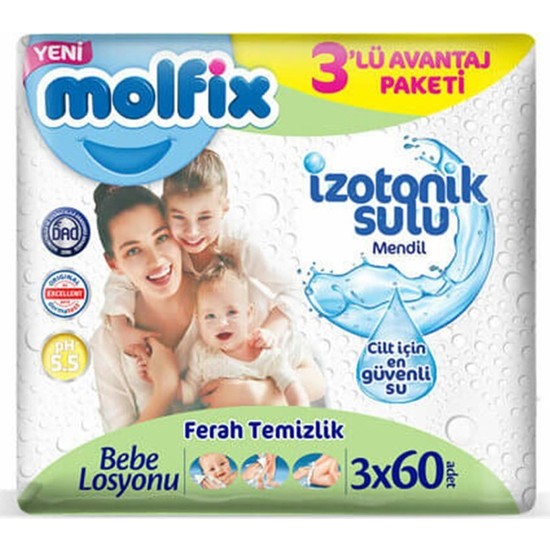 Molfix Islak Havlu Izotonik Ferah 60 x 3'lü