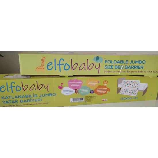 Elfobaby Katlanabilir Jumbo (Ekstra Geniş) Yatak Bariyeri Elfobaby Katlanabilir Jumbo (Ekstra Geniş) Yatak Bariyeri