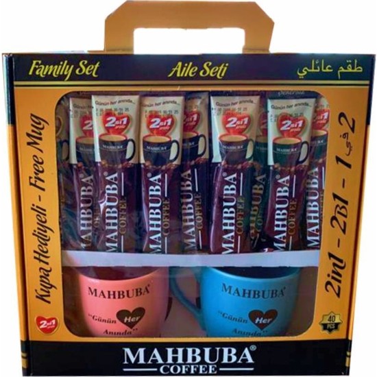 Mahbuba Aile Seti 40 Kahve 2si1 Arada 2 Kupa Bardak Fiyatı