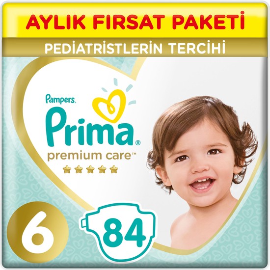 Prima Bebek Bezi Premium Care 6 Beden 84 Adet Aylık Fırsat Fiyatı