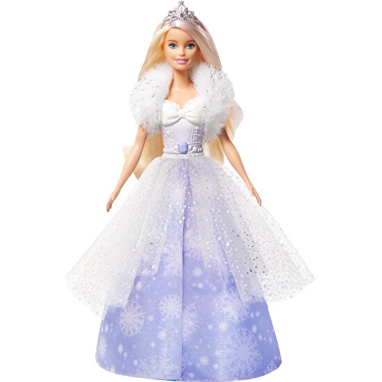 Barbie Dreamtopia Karlar Prensesi Bebek; 30 Cm; Pembe Gölgeli; Sarı Saçlı Gkh26