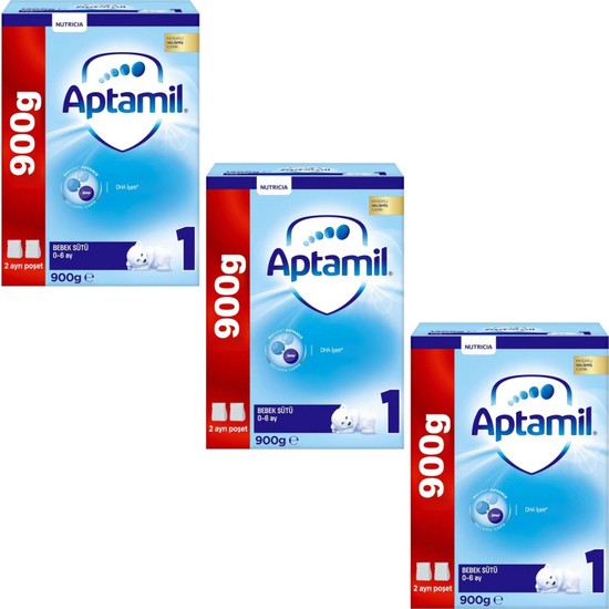 Aptamil Pronutra 1 Bebek Sütü 900 gr 3'lü Paket 0-6 Ay İçin Zengin İçerik
