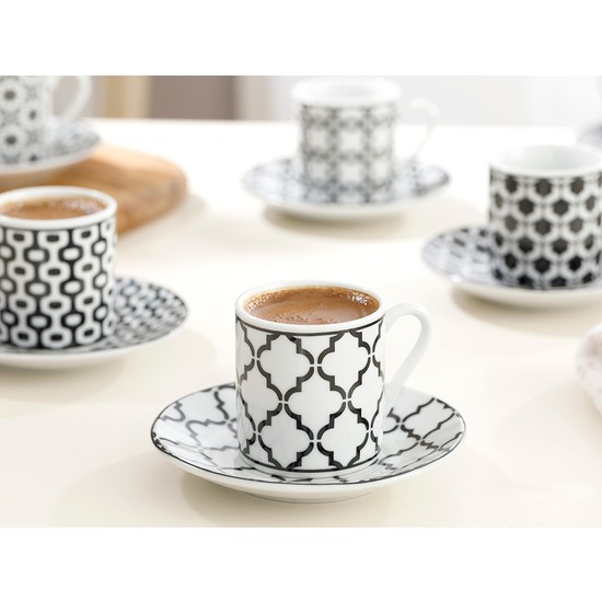 English Home Rio Porselen Kahve Fincan Takımı 80 ml Siyah Fiyatı