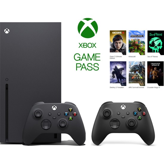 Microsoft Xbox Wireless Controller Siyah + GamePass QAT-00002