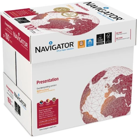 Navigator A4 Fotokopi Kağıdı 100 gr 500'lü 5 Paket