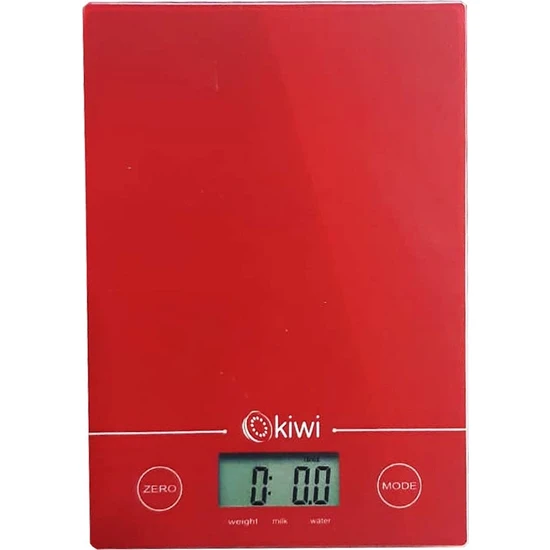 Kiwi KKS-1123 Elektronik Mutfak Tartısı Kırmızı