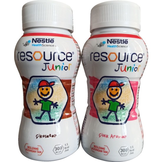 Nestle Resource Junior, Çocuklar Için Takviye Gıda 24 Adet Çikolata Aromalı