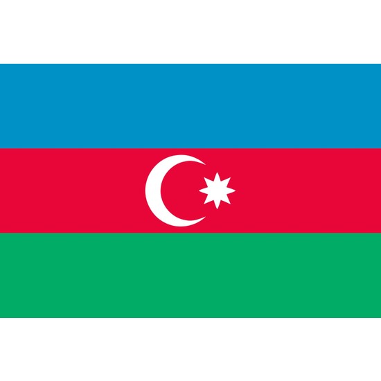 Raşel Azerbaycan Bayrağı 200 x 300 cm