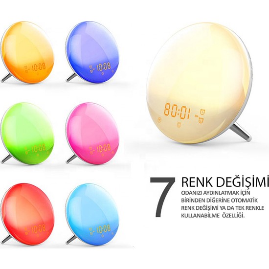 Zenon Smart Wake Up Light Akıllı Gün Işığı Uyandırma Lambası Fiyatı