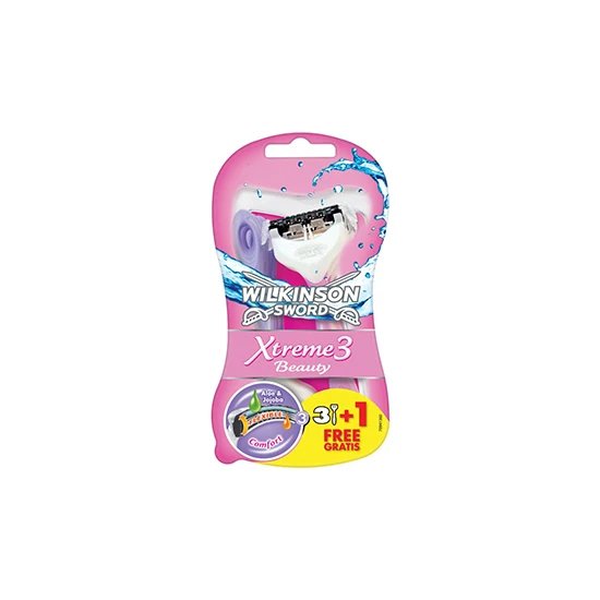 hepsiburada Wilkinson Sword Xtreme 3 Beauty Oynar Başlıklı Tıraş Bıçağı 3+1
