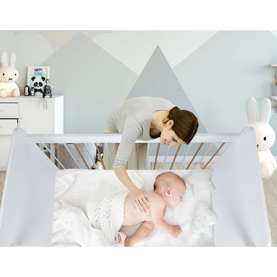 BabyBee Gold White Mobilya Beşik 60 x 120 Fiyatı