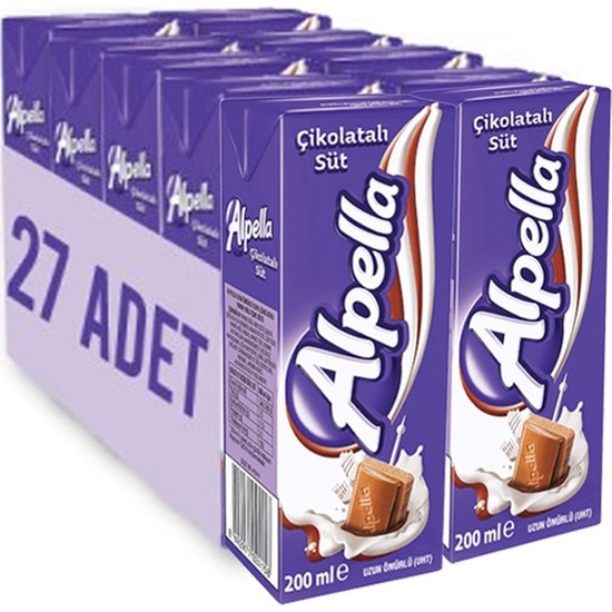 Ülker Içim Alpella Çikolatalı Süt 200 ml 27'li