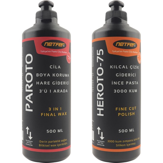 Netfer 2�li İnce Pasta Cila Set 2x500 ml Fiyatı