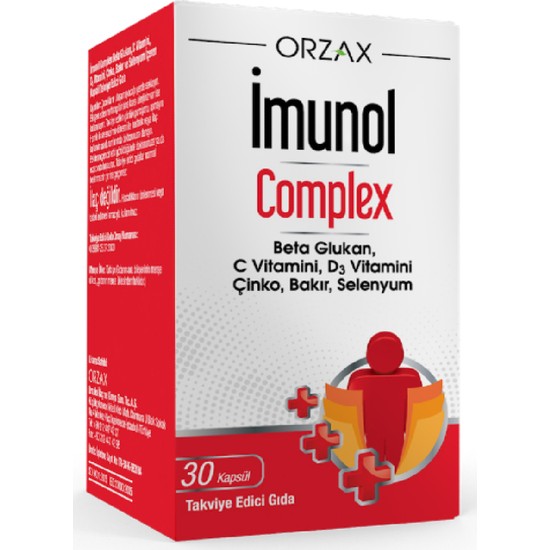 Orzax İmunol Complex Beta Glukan 30 Kapsül