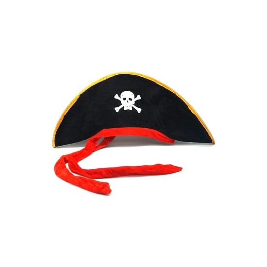 Samur Karayip Korsanları Kaptan Jack Kumaş Korsan Şapkası Yetişkin