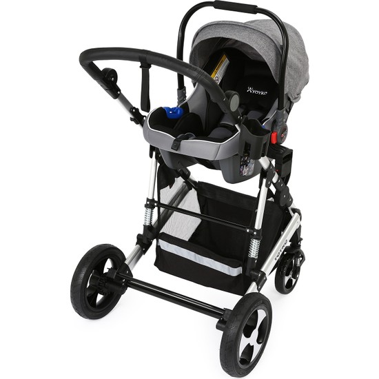 Yoyko Ultimate Travel Sistem Bebek Arabası 3 in 1 Gri Yoyko Ultimate Travel Sistem Bebek Arabası 3 in 1 Gri