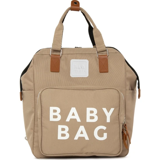 Bagmori Vizon Baby Bag Baskılı Cepli Anne Bebek Bakım Sırt Çantası