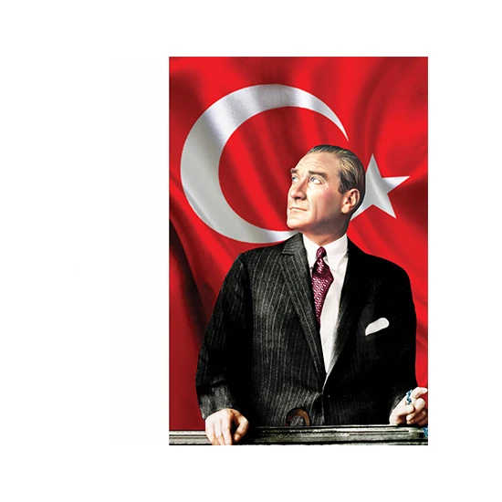 Bilgi Bayrak Atatürk Posteri 150 x 225 cm