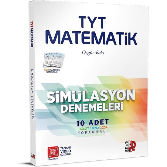 3D Yayınları TYT Matematik 10'lu Simülasyon Denemeleri Kitabı