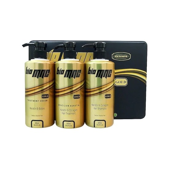 Bio Mnc Gold Şampuan + Keratin + Krem 500 ml