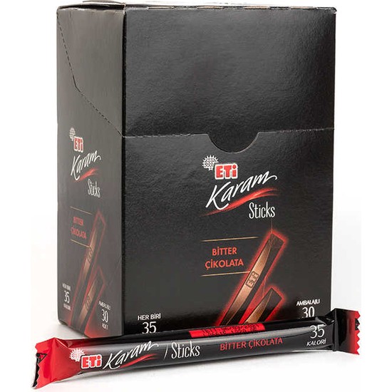 Eti Karam Sticks Bitter Çikolata 7 gr x 30 Fiyatı