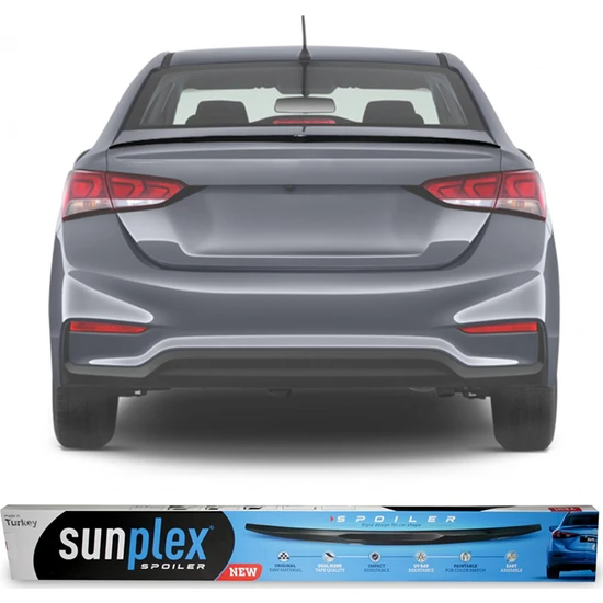 Sunplex Hyundai Accent Blue Bagaj Üstü Spoiler Piano Black