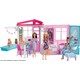 Barbie'nin Taşınabilir Portatif Evi, 1 Katlı, Havuzlu Oyun Seti FXG54