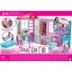 Barbie'nin Taşınabilir Portatif Evi, 1 Katlı, Havuzlu Oyun Seti FXG54