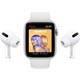 Apple Watch Seri 6 44mm GPS Silver Alüminyum Kasa ve Beyaz Spor Kordon M00D3TU/A