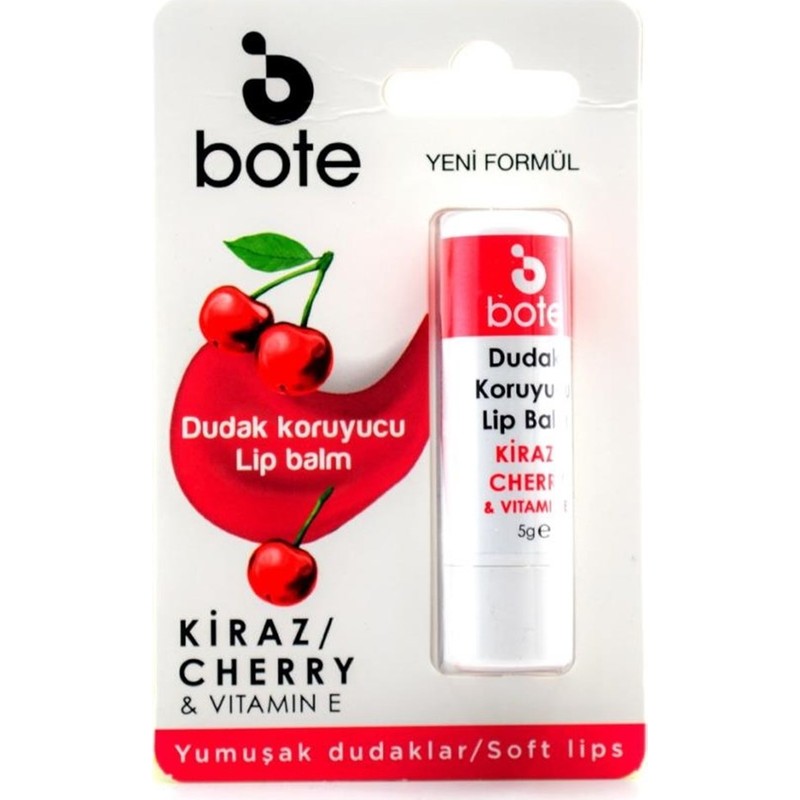 Bote Kiraz Aromalı Dudak Koruyucu Lip Balm 5 gr