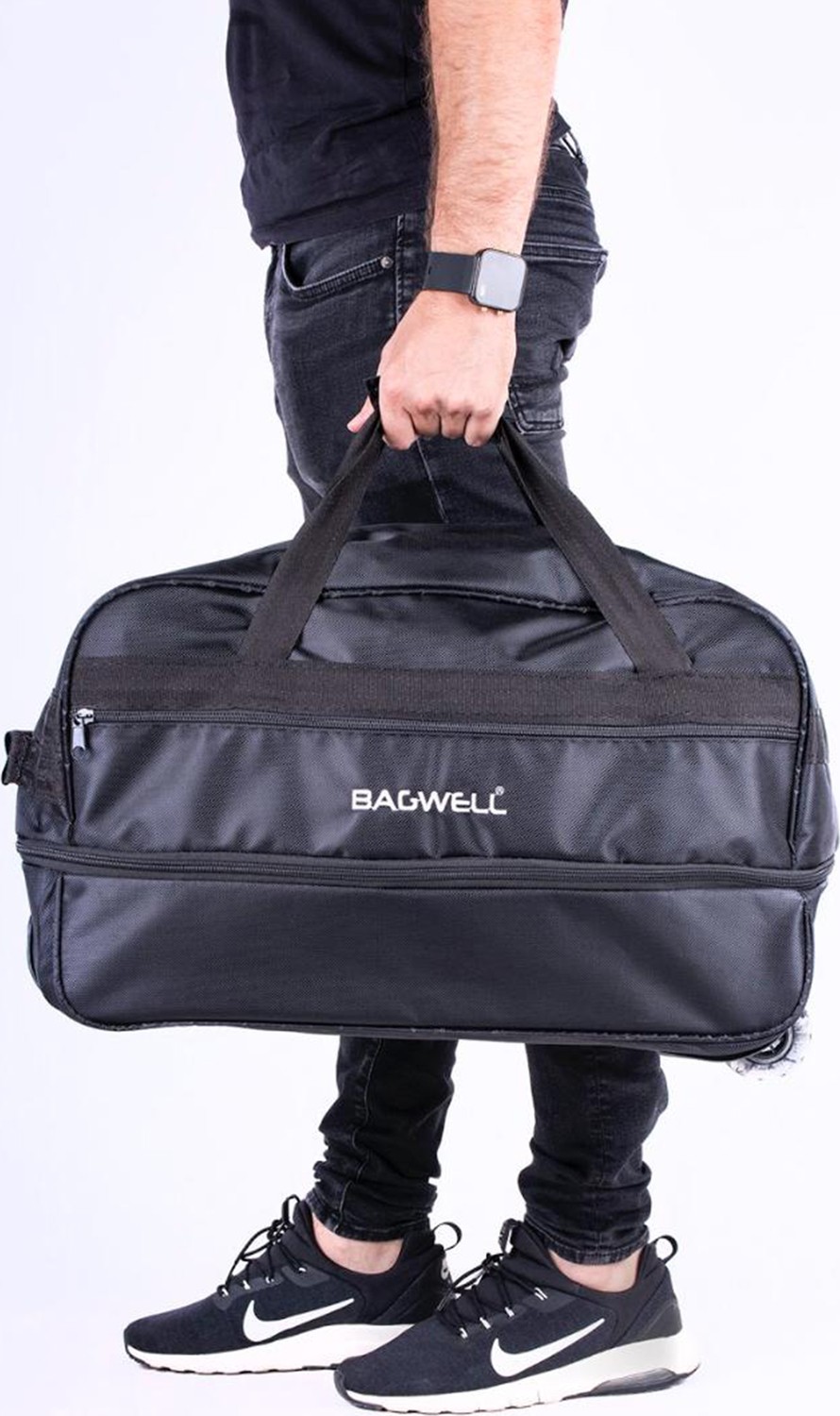 Bagwell 3 Tekerlekli Körüklü Kabin Boy Seyahat Çantası görsel 3