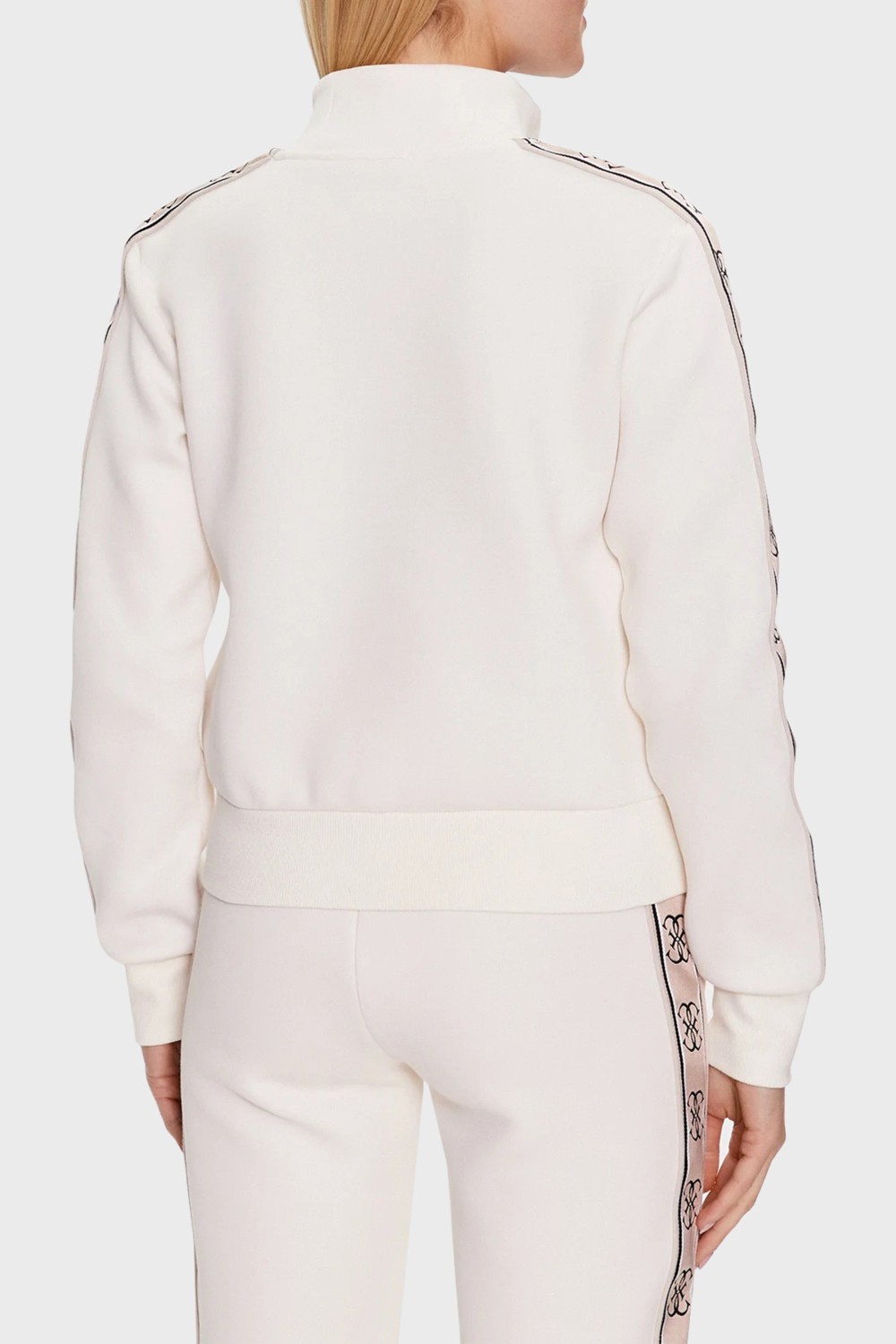 Guess Britney Regular Fit Dik Yaka Fermuarlı Sweat Bayan Sweat V2YQ16KB3P2 G6K5 görsel 3