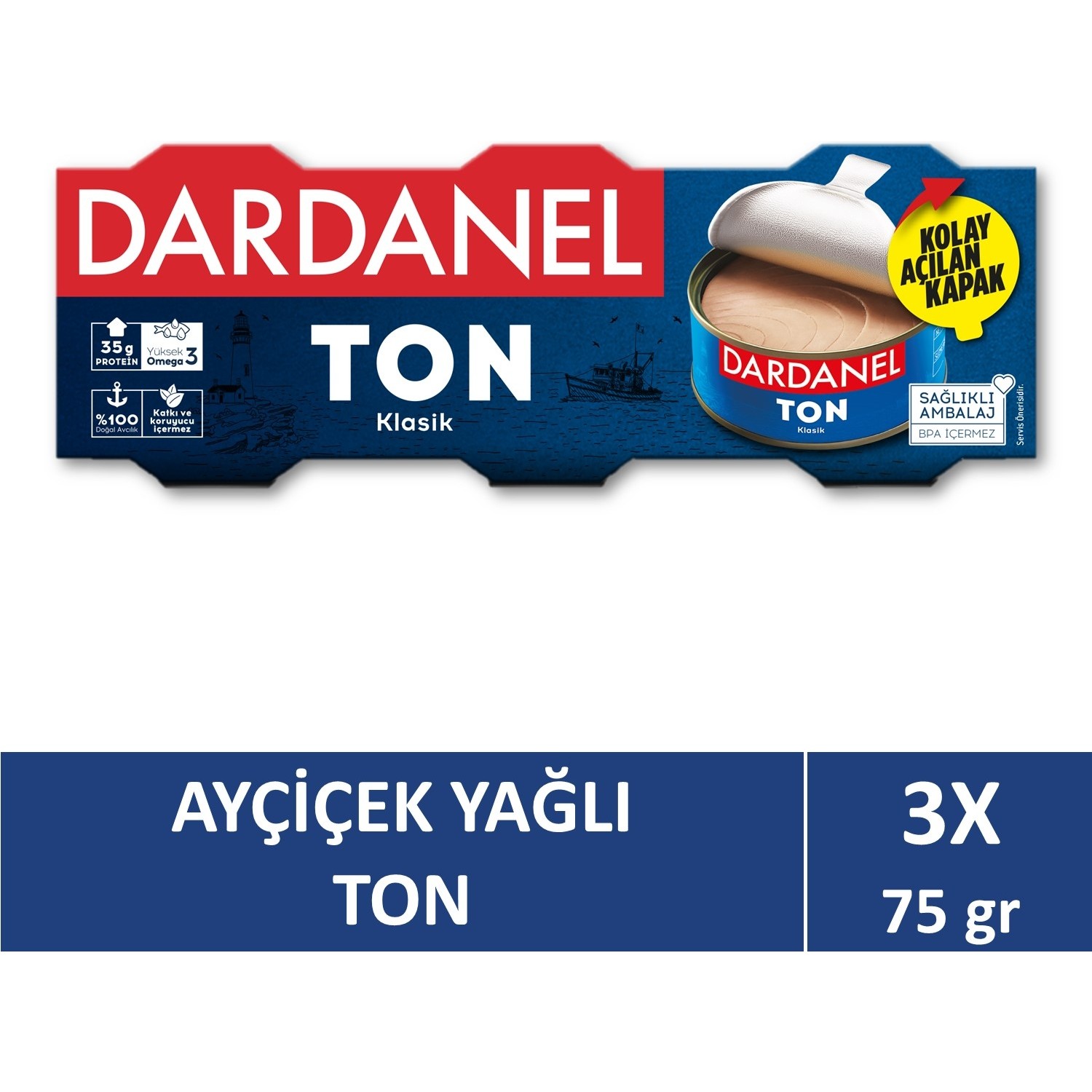 Dardanel Ayçiçek Yağlı Ton Balığı 3x75 Gr Fiyatı 