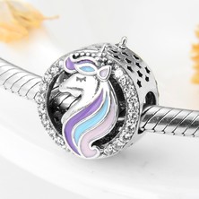 Karm Mücevher Ticaret 925 Ayar Gümüş Charm (Unicorn)