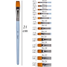 Artlantis Yağlı Boya Fırçası No:16 1 Adet Sentetik Kıl Yağlıboya Profesyonel Brons Fırça Sanat ve Hobi Akrilik Boya Guaj Boya