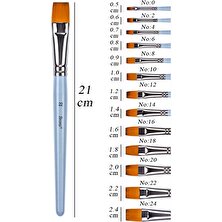 Artlantis Yağlı Boya Fırçası No:22 1 Adet Sentetik Kıl Yağlıboya Profesyonel Brons Fırça Sanat ve Hobi Akrilik Boya Guaj Boya