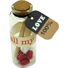 Kaite Dilek Şişesi Love 12'li Paket Hediyelik